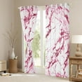thumbnail image 3 of Castle Fairy Boys Girls Abstract Gradient Marble Black Out Curtains,Stone Pattern Curtains Pack of 2 (42x63 Each),Pink White Bedroom Curtains,Breathable Home Decor, 3 of 6