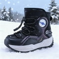 thumbnail image 7 of breaise Boys Snow Boots Winter Fur Lined Waterproof Slip Resistant Boots Cold Weather Hiking Boots Shoes, 7 of 7