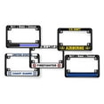 thumbnail image 6 of Motorcycle Metal License Plate Frame with Afghanistan War Veteran Design - Black, 6 of 6