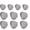 10PCS Gray Effective Protection Face Mask#19, variant on Breathable Comfortable Face Mask for Adults , Multi Layer Disposable Protection, Soft Ear Loop Mask for Work, Home, Travel White