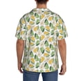 thumbnail image 3 of Naloa Fruit Pears Men's Loose Fit Cuban Collar Short-Sleeve Shirt, Hawaiian Shirts, Mens Shirts Casual for Everyday Wear Outings-4X-Large, 3 of 5