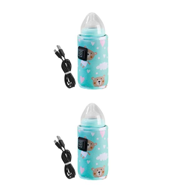 Injueey Calentador de biberones USB para niños pequeños termostático leche agua calor cubierta hogar viaje Camping guardería regalos al aire libre Type5 NO5 Injueey CBP254292