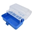 thumbnail image 2 of Caja de almacenamiento de plástico portátil, plegable, de 3 capas, con tapa transparente., 2 of 14