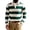 Green, variant on Mens Casual Striped Long Sleeve Collared T Shirt Golf Shirts Navy,XL