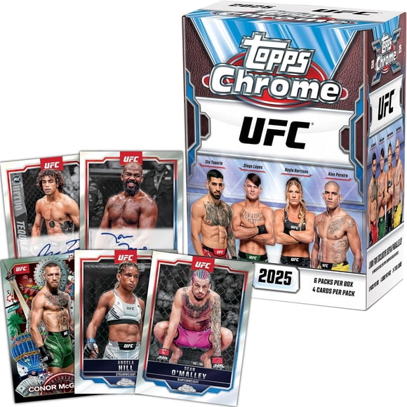 25 TOPPS UFC CHROME VALUE BOX