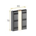 thumbnail image 4 of Gancho para abrigos dorado y negro, gancho para abrigos montado en la pared, ganchos para abrigos plegables para baño, cocina, perchero, aluminio, 4 of 4