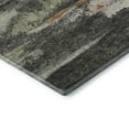 thumbnail image 6 of HomeRoots 674987 9 x 12 ft. Charcoal Ivory & Copper Abstract Washable Machine Made Rectangle Area Rug with UV Protection, 6 of 7
