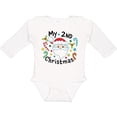 thumbnail image 3 of Inktastic My Second Christmas Santa with Candy Canes Boys or Girls Long Sleeve Baby Bodysuit, 3 of 5