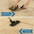 thumbnail image 6 of 2x3 Area Rugs for Bedroom, Soft Small Throw Rug for Dorm, Soft Fluffy Shaggy Plush Fuzzy Shag Non-Slip Washable Carpet for Bedside Closet Girls Boys Room, Beige Rug, 6 of 15