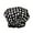 Black and White Dots, variant on Wrapables® Trendy Satin Shower Cap, Paisley Foliage