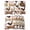 White, variant on Farmhouse Placemats Set of 12 Modern Country Watercolor Cow Pigs Rooster Place Mats Indoor Wipeable Table Mats Washable Cloth Dining Table Placemats for Kitchen Holiday Party Home Decor 13x19 Inch