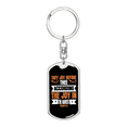 thumbnail image 1 of They Joy Before Thee Isaiah 9:3 Stainless Steel or 18k Gold Premium Swivel Dog Tag Keychain, 1 of 8