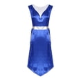thumbnail image 6 of Zaldita Women Metallic Worship Praise Dance Tunic Sides Split Liturgical Overlay Lyrical Dance Dress Blue XXL, 6 of 7