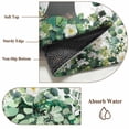 thumbnail image 6 of Runner Rug 2'x6', Sage Green Black Women Washable Non-Slip Hallway Runner Rugs, Spring Eucalyptus Leaves Bedside Rugs Floor Mats Carpet Runners for Kitchen Bathroom Laundry Room, 6 of 8