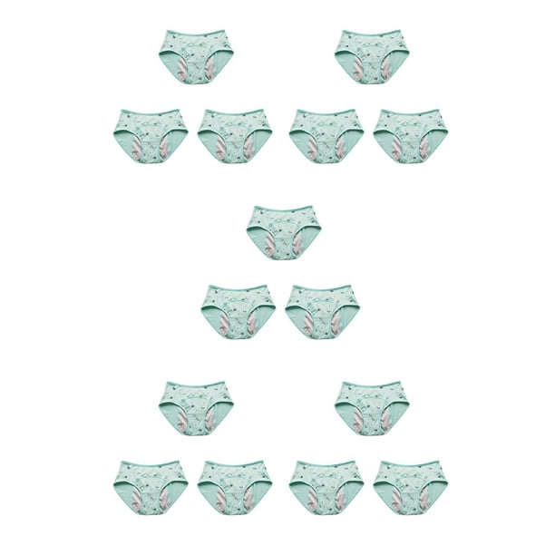 Qarigey 3 uds. Bragas con estampado de dibujos animados para niños, ropa interior menstrual, bragas, lencería, hija, mujer, adolescente, Type2 NO2