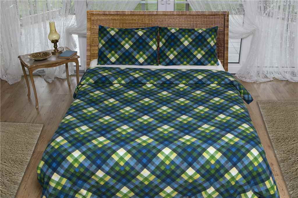 100% Turkish Cotton Rustic Velvet Flannel Twin Duvet Cover ...