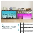 thumbnail image 2 of 2-Tier Wire Storage Shelves,Height Adjustable Metal Shelving 35.4" W x 23.6" D x 23.6" H,Heavy-Duty Storage Shelves,Suitable for Bathroom,Kitchen,Laundry,Pantry,Black, 2 of 7