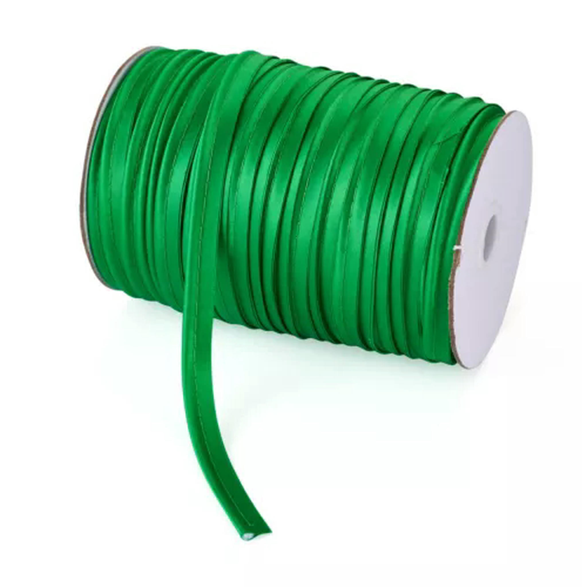 U8MO 109 Yards/roll 3/8 " Polyester Fiber Ribbons Trim Welting Cord for Clothing Sew-Green
