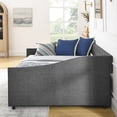 thumbnail image 5 of Upholstered Daybed with Foam Padded Back, MDF Board / Great Seating, Storage for Pillows, 5 of 6