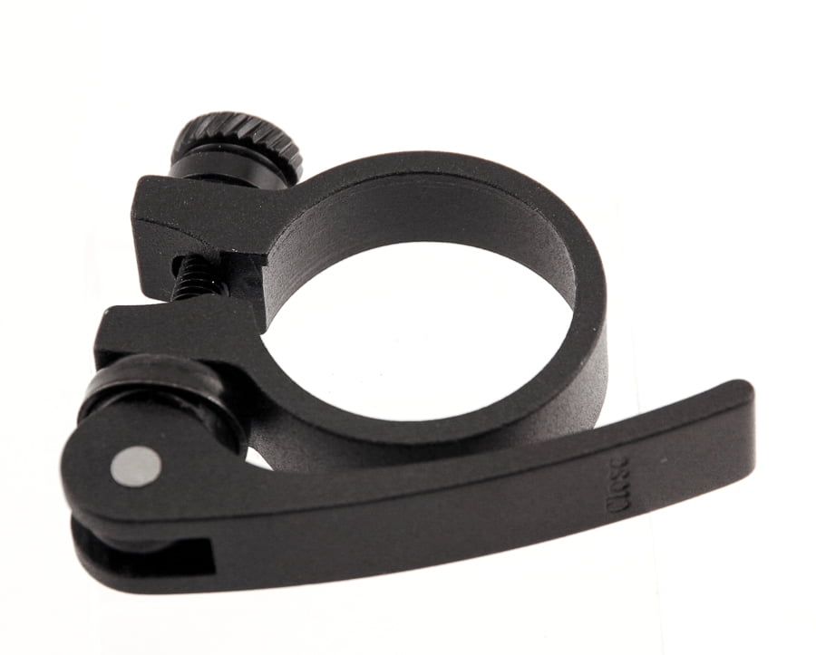 Quick Release Alloy Bike Seat Post Seatpost Clamp 34.9//35.0mm Black NEW