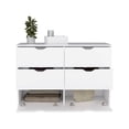 thumbnail image 5 of HomeRoots 42" White Four Drawer Dresser, 5 of 9