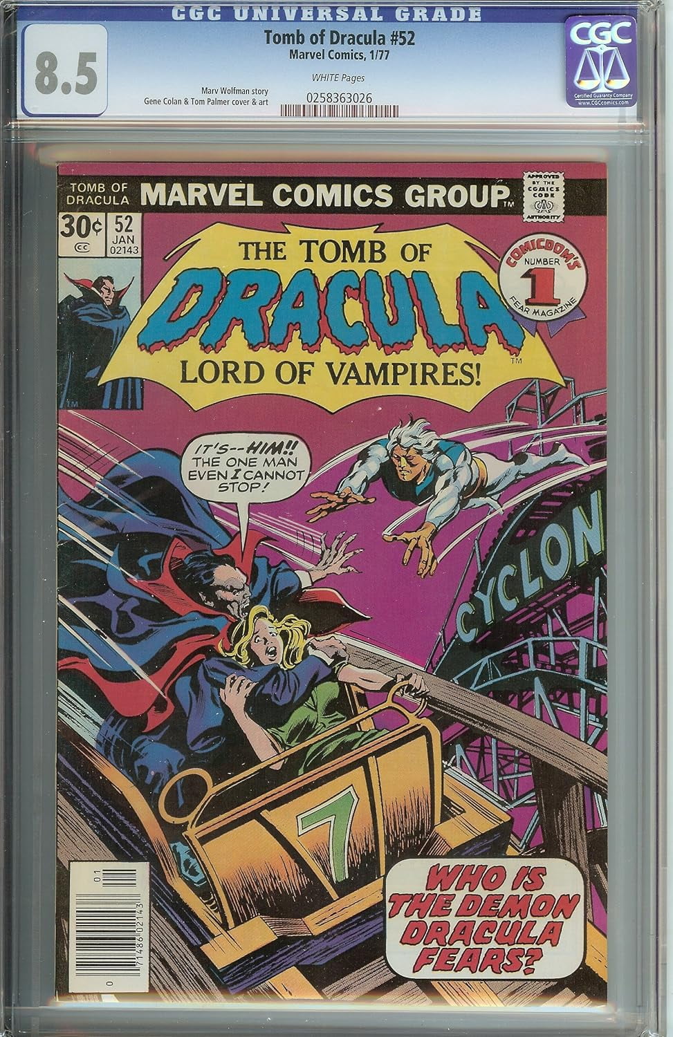 Tomb of Dracula #52 CGC 8.5