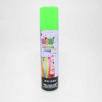 Wow Temporary Hair Color Spray, Fluorescent Green