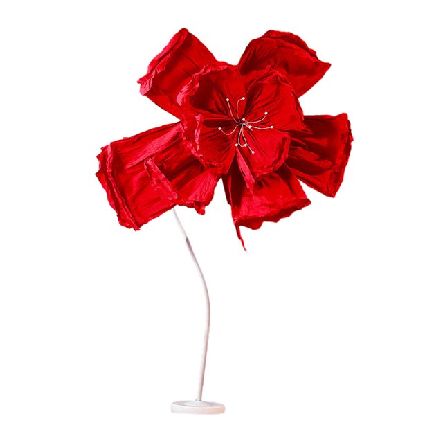 Decoración floral gigante para boda, arreglo floral con base multiusos enorme Rojo
