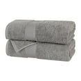 thumbnail image 2 of Superior Oregon Organic Cotton Solid Bath Sheet, Set of 2, Silver, 2 of 11