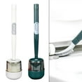 thumbnail image 5 of ZHIMAO Silicone Toilet Brush Set with Wall-Mount, Comfortable Grip & Easy Cleaning! White, 5 of 5