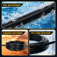 thumbnail image 4 of 12/3 Gauge Heavy Duty 50ft Outdoor Extension Cord, Waterproof with LED Lighted End,black,Waterproof,ETL,flexible, 4 of 8