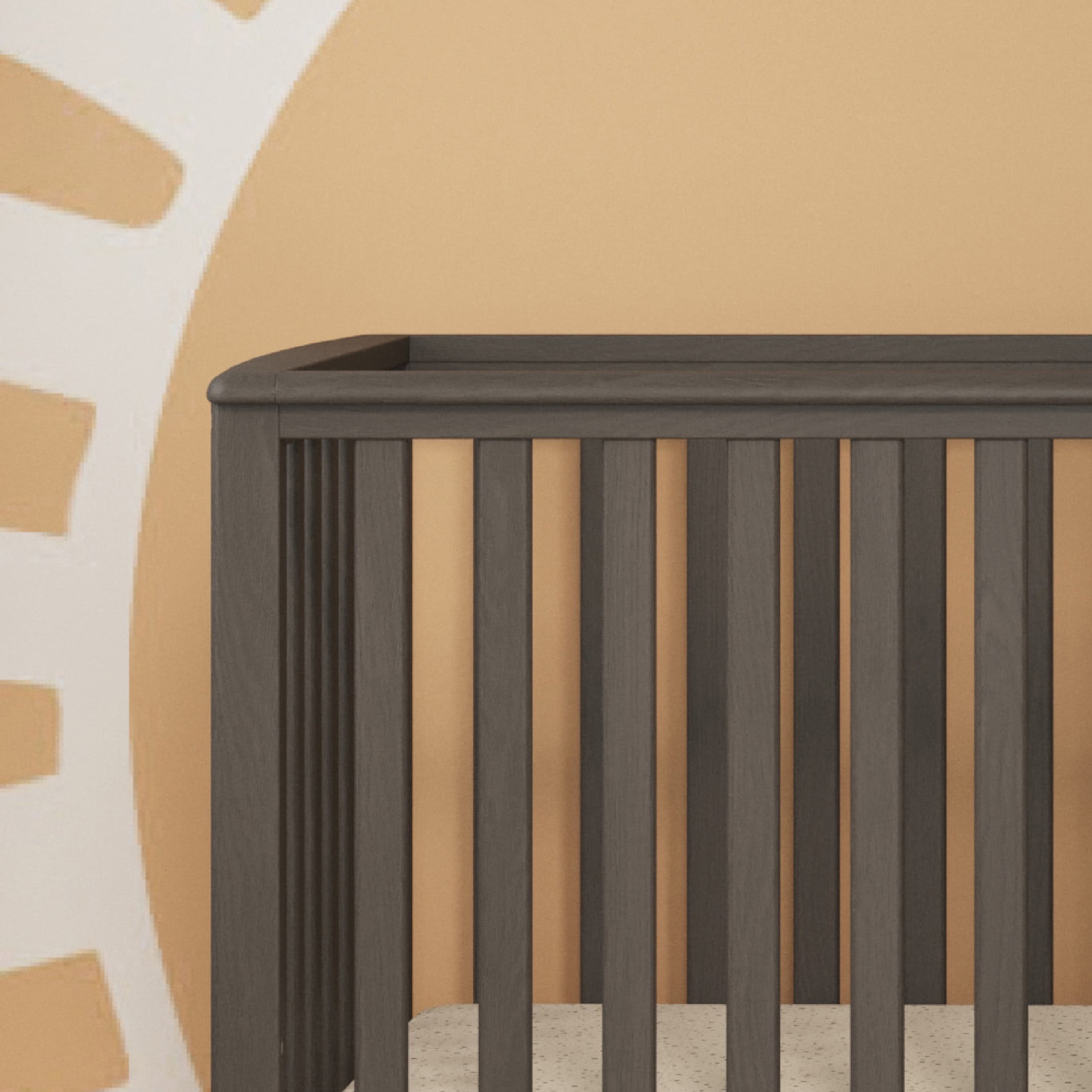 London 4-in-1 Convertible Baby Crib in Dapper Gray by Forever Eclectic™