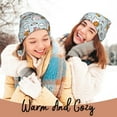 thumbnail image 4 of Gaeub Cute Rabbit Hold Carrot Print Unisex Knitted Hat,Warm Winter Beanie,Unisex Fashion Knit Cuffed Cap,Ski Hat for Men and Women, 4 of 6