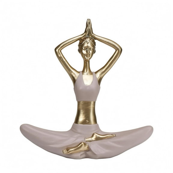 Abbraccia Yoga Figurine Resin Spiritual Decor Meditating Sculpture Collectible Ornament Tranquil Craft Suitable for Gift Living Room Office