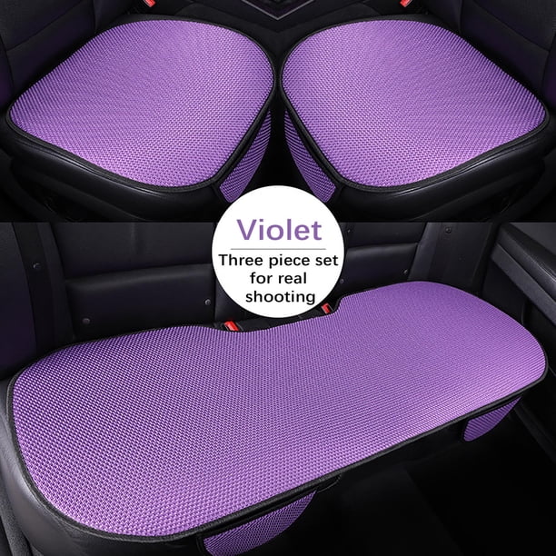 Nuevo cojín de asiento de coche de verano, conjunto de tres piezas de seda de hielo, cojín de asiento de coche, venta al por mayor, pieza sin respaldo, cojín fresco, asiento de hielo triturado