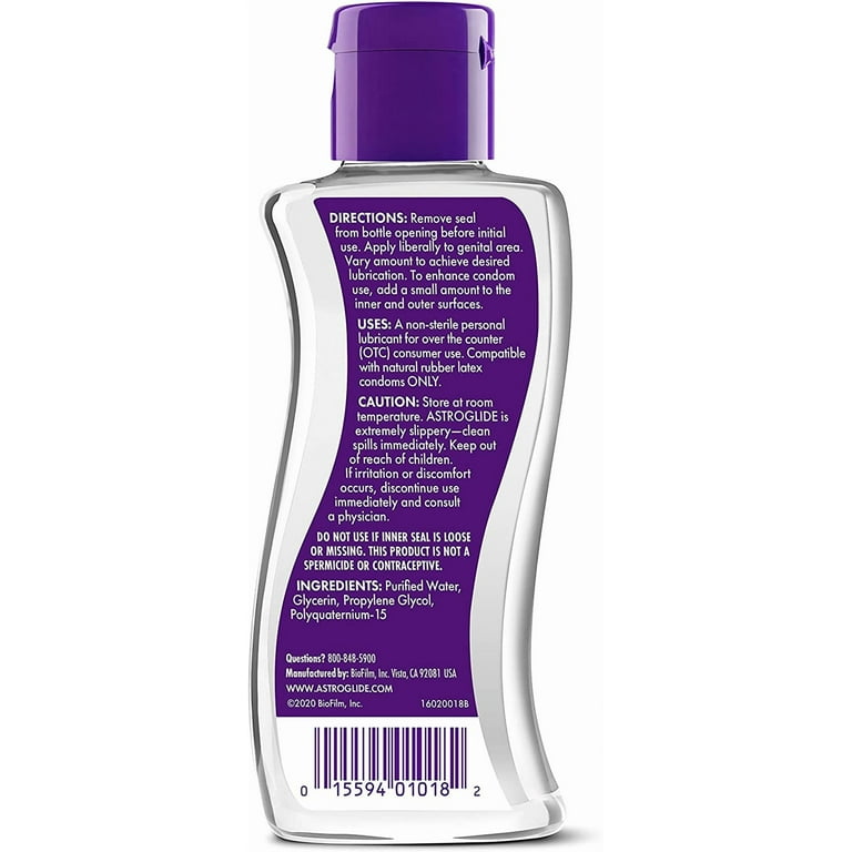 Astroglide Personal Lubricant, Water-Based Vaginal Moisturizer, 5