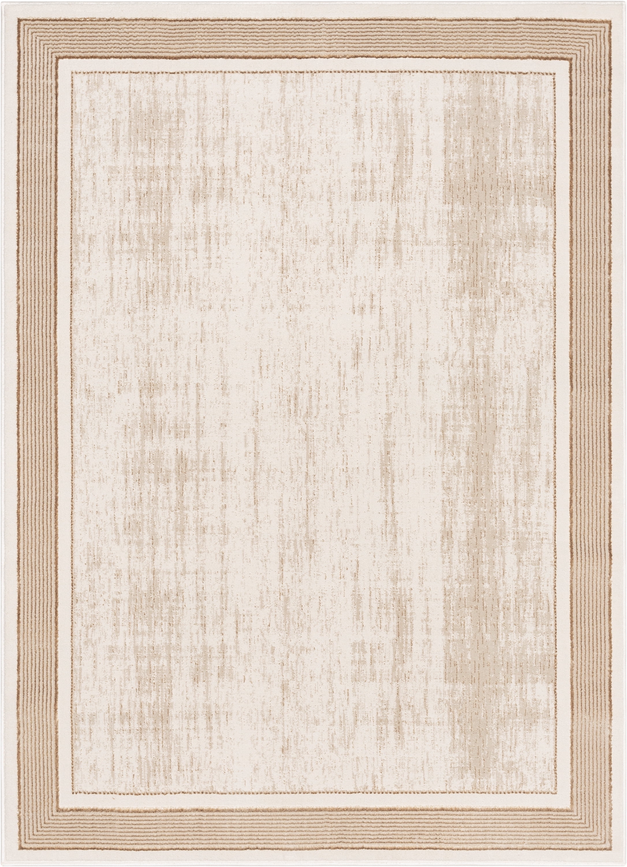 Well Woven Cairo Border Area Rug, 5.25' x 7.25', Glam, Soft Rug, Globally Inspired Patterns, Serged Edges For Longer Lasting Rug