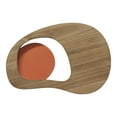 thumbnail image 2 of Retro Orange Walnut Wood and Metal Wall Decor, 2 of 5