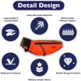 thumbnail image 3 of CoyoteVest (Large, Fluorescent Orange) Dog Harness Protection Vest, Reflective Dog Accessories with Spikes to Shield Your Pet from Raptor and Animal Attacks, Proudly Made in America, 3 of 7