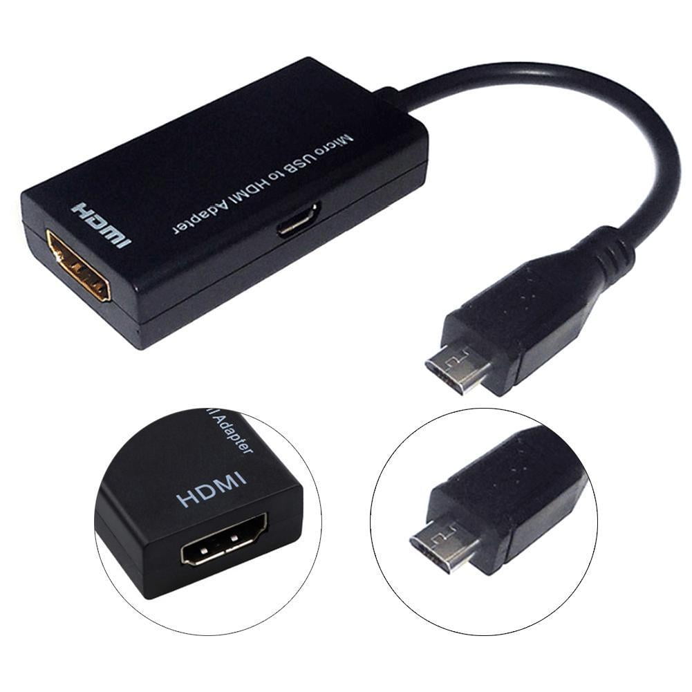 stressende apparat presse Simyoung MHL Male Micro USB 2.0 to HDMI Female Adapter Cable For Android  Phones Tablet TV 1080P HD Adapter with MHL Function - Walmart.com