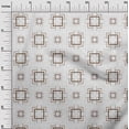 thumbnail image 3 of oneOone Georgette Viscose Brown Fabric Geometric Diy Clothing Quilting Fabric Print Fabric By Yard 42 Inch Wide, 3 of 4