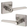 thumbnail image 3 of Kwikset Sl4000dalsqt Safe Lock By Kwikset Daylon Privacy Door Lever Set - Grey, 3 of 7