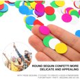 thumbnail image 3 of QZS Rainbow Metallic Foil Confetti,Portable Round Dots Glitter Rainbow Table Confetti for Party,Engagements & Weddings Decorations,0.22LB, 3 of 7