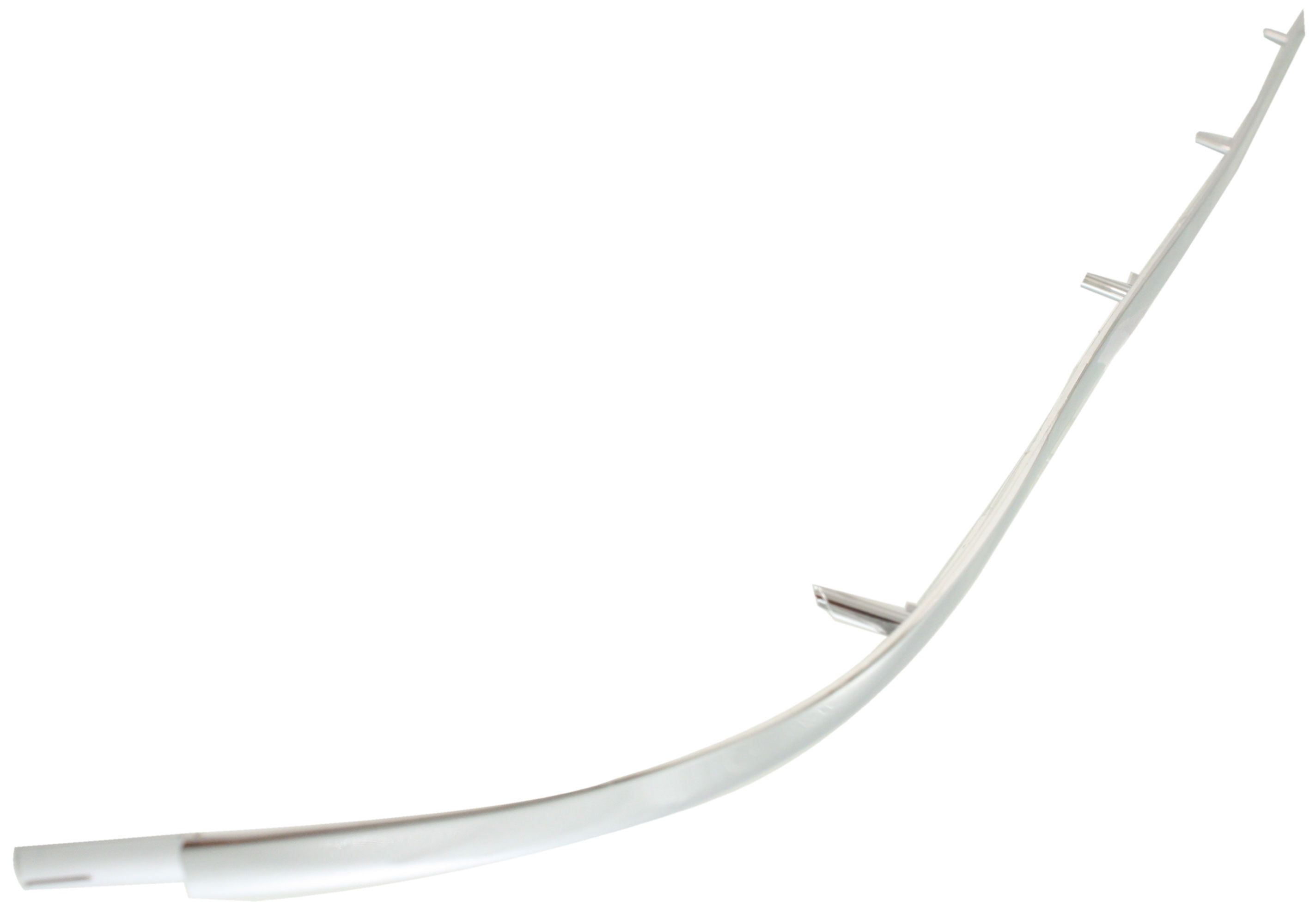 Bumper Trim Compatible With 1998-2002 Lincoln Town Car Rear, Left Driver Side, Outer Chrome