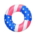 thumbnail image 1 of 27 Inch American Flag Inflatable Float Swimming Ring For Adults Teens, 1 of 5