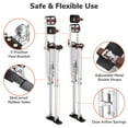 thumbnail image 4 of Yescom Drywall Stilts with Leg Protective Pads 50" - 64" Adjustable Aluminum Tool Stilt for Painting Taping Silver YES0487, 4 of 11