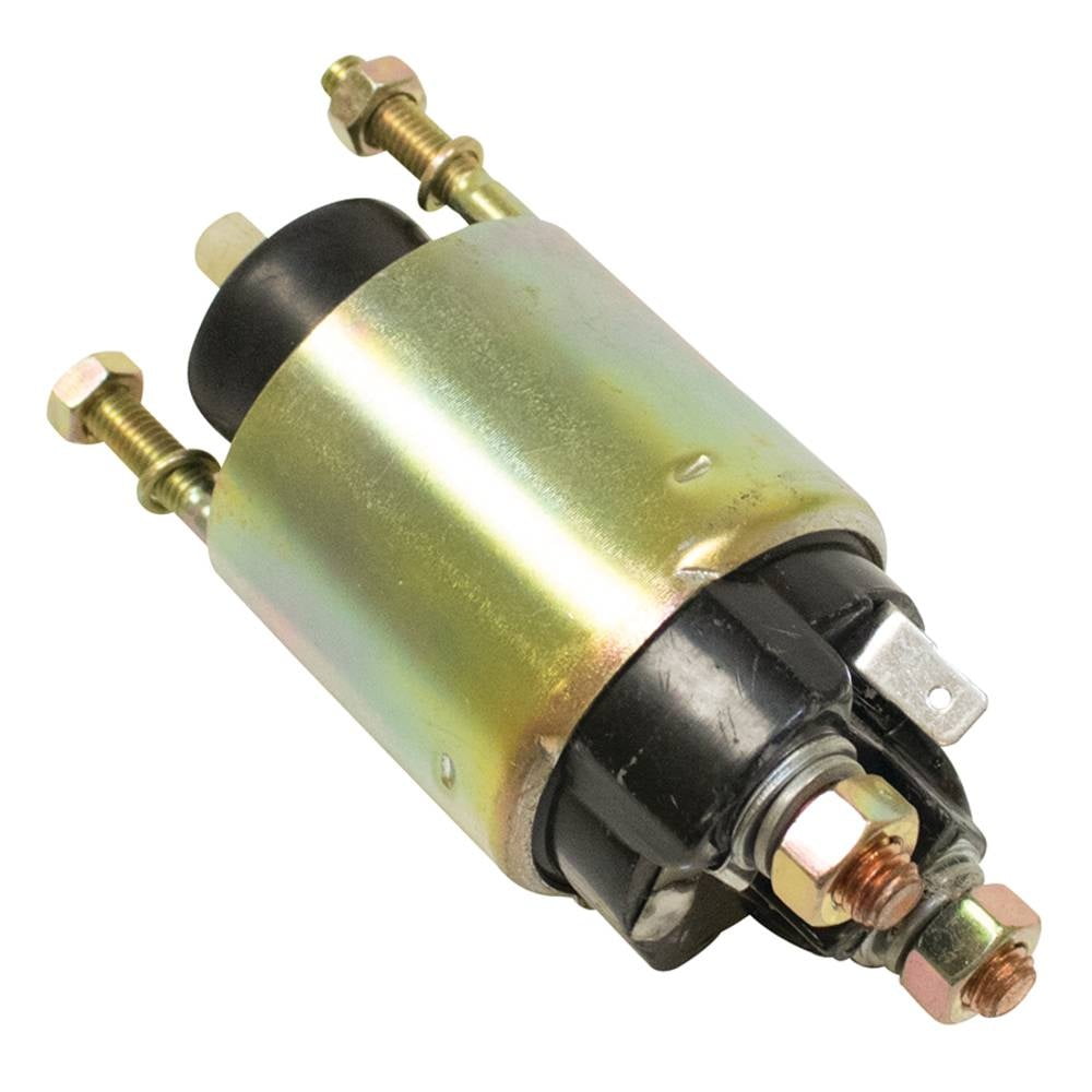 12V Starter Solenoid Compatible with John Deere S100 S110 S120 S130 S140 X105 X110 X120 AM102577 MIU11504 Kawasaki 27010-2122 Riding Mowers Lawn Tractors Zero Turn Equipment Kit