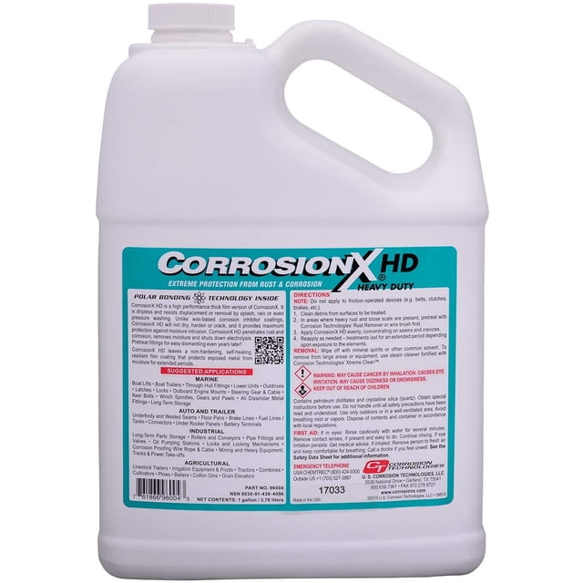 Inhibidor de óxido CorrosionX HD de alta resistencia 3,8 L en aerosol