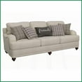 thumbnail image 4 of Modern Farmhouse Light Grey Upholstered 2-Piece Sofa & Loveseat Set with Reversible Cushions for Living Room, 4 of 9