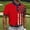 Red, variant on ECHFIPROM Polo Shirts for Men 4th of July Blue Big and Tall Shirts Workout Classic Fit Moisture Wicking Collared Young Mens Tops